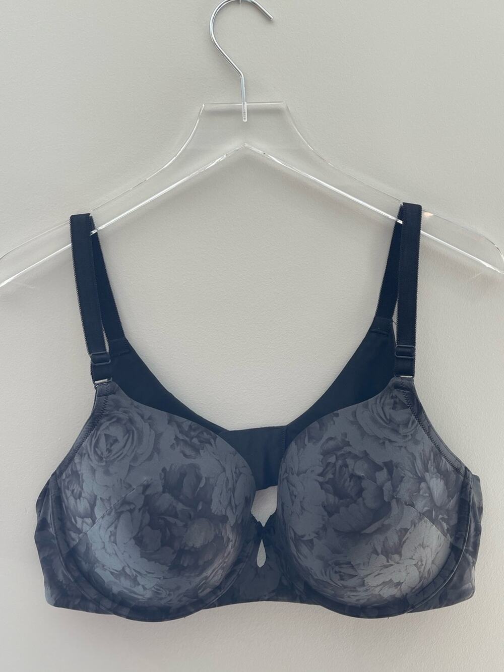 Torrid Gray Floral Underwire Molded Bra - 42C